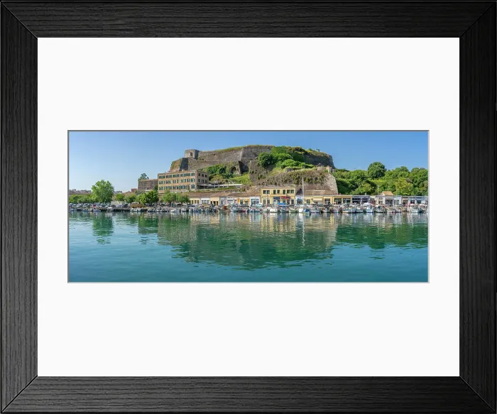 Framed Print : View of the New Fortress overlooking the Old Port Marina, Corfu, Ionian Sea, Greek Islands, Greece, Europe Framed Print : View of the New Fortress overlooking the Old Port Marina, Corfu, Ionian Sea, Greek Islands, Greece, Europe