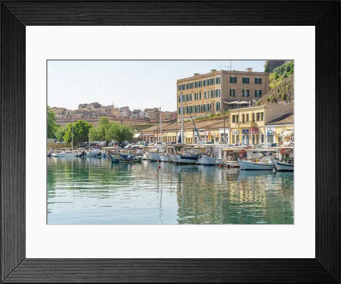 Framed Print : View of boats the Old Port Marina, Corfu, Ionian Sea, Greek Islands, Greece, Europe Framed Print : View of boats the Old Port Marina, Corfu, Ionian Sea, Greek Islands, Greece, Europe