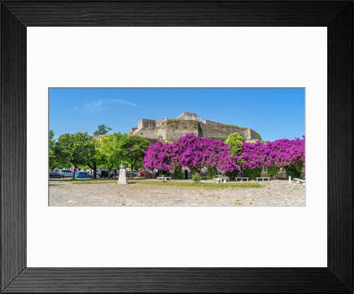 Framed Print : View of the New Fortress from Old Port Square, UNESCO World Heritage Site, Corfu, Ionian Sea, Greek Islands, Greece, Europe Framed Print : View of the New Fortress from Old Port Square, UNESCO World Heritage Site, Corfu, Ionian Sea, Greek Islands, Greece, Europe