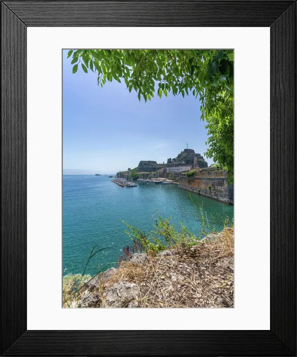 Framed Print : View of Old Fortress of Corfu in Corfu Town, UNESCO World Heritage Site, Corfu, Ionian Sea, Greek Islands, Greece, Europe Framed Print : View of Old Fortress of Corfu in Corfu Town, UNESCO World Heritage Site, Corfu, Ionian Sea, Greek Islands, Greece, Europe