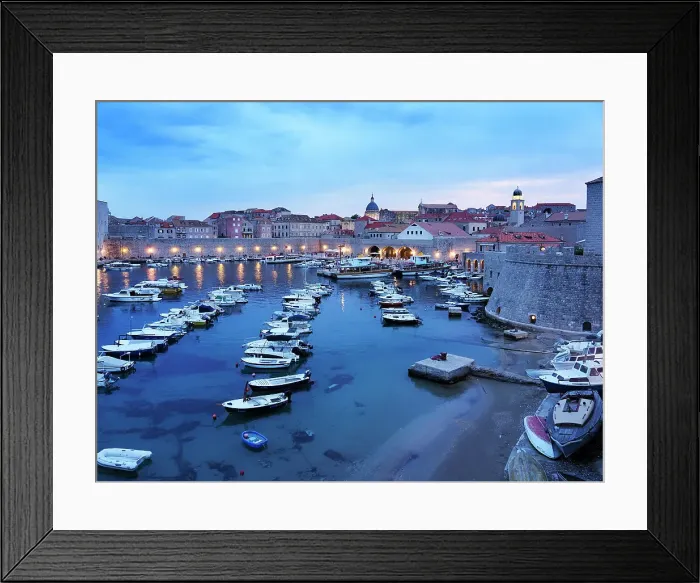 Framed Print : Old Town Port, UNESCO World Heritage Site, Dubrovnik, Croatia, Europe Framed Print : Old Town Port, UNESCO World Heritage Site, Dubrovnik, Croatia, Europe