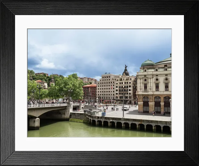 Framed Print : Puente del Arenal over the River Nervion and the Arriaga Theatre, Arriaga Plaza, Bilbao, Basque Country, Spain, Europe Framed Print : Puente del Arenal over the River Nervion and the Arriaga Theatre, Arriaga Plaza, Bilbao, Basque Country, Spain, Europe