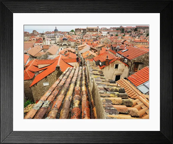 Framed Print : Rooftops of Dubrovnik from the City Walls, UNESCO World Heritage Site, Dubrovnik, Croatia, Europe Framed Print : Rooftops of Dubrovnik from the City Walls, UNESCO World Heritage Site, Dubrovnik, Croatia, Europe