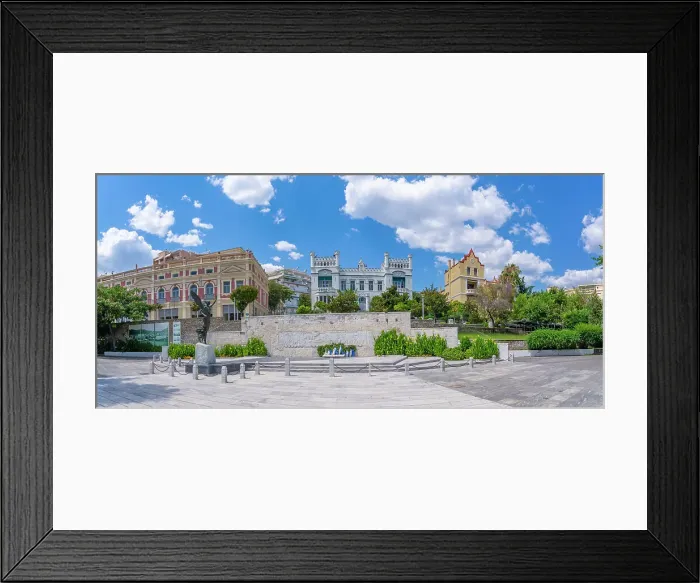 Framed Print : View of Town Hall and Statue of Victory and Kavala Heroes Monument, Kavala, Dimos Kavalas, Eastern Macedonia and Thrace, Gulf of Thasos, Gulf of Kavala, Thracian Sea, Greece, Europe Framed Print : View of Town Hall and Statue of Victory and Kavala Heroes Monument, Kavala, Dimos Kavalas, Eastern Macedonia and Thrace, Gulf of Thasos, Gulf of Kavala, Thracian Sea, Greece, Europe