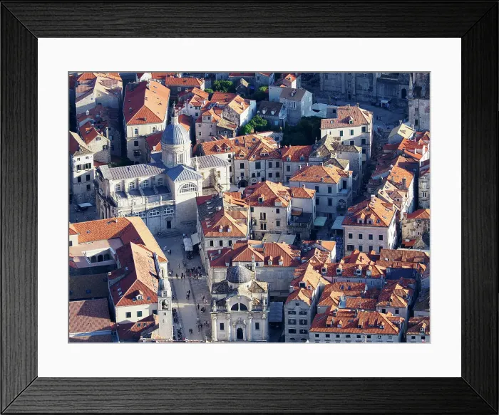 Framed Print : Dubrovnik Cathedral and Old Town, UNESCO World Heritage Site, from Mount Srd, Dubrovnik, Croatia, Europe Framed Print : Dubrovnik Cathedral and Old Town, UNESCO World Heritage Site, from Mount Srd, Dubrovnik, Croatia, Europe