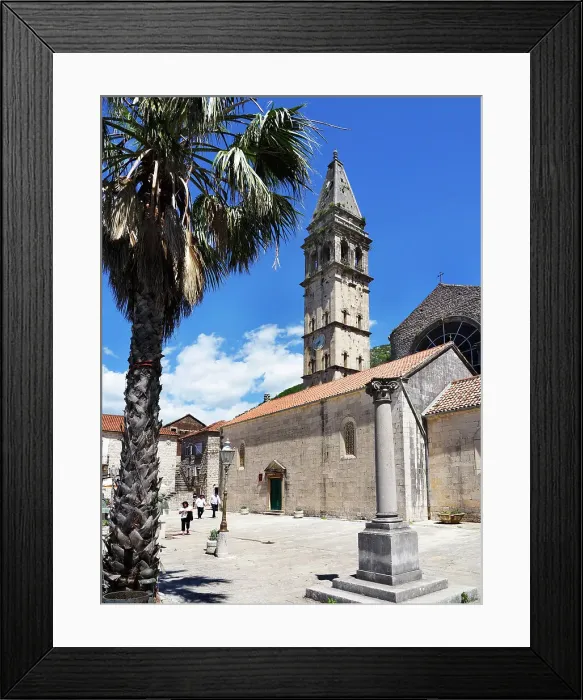 Framed Print : Church of Saint Nicholas, Perast, Montenegro, Europe Framed Print : Church of Saint Nicholas, Perast, Montenegro, Europe