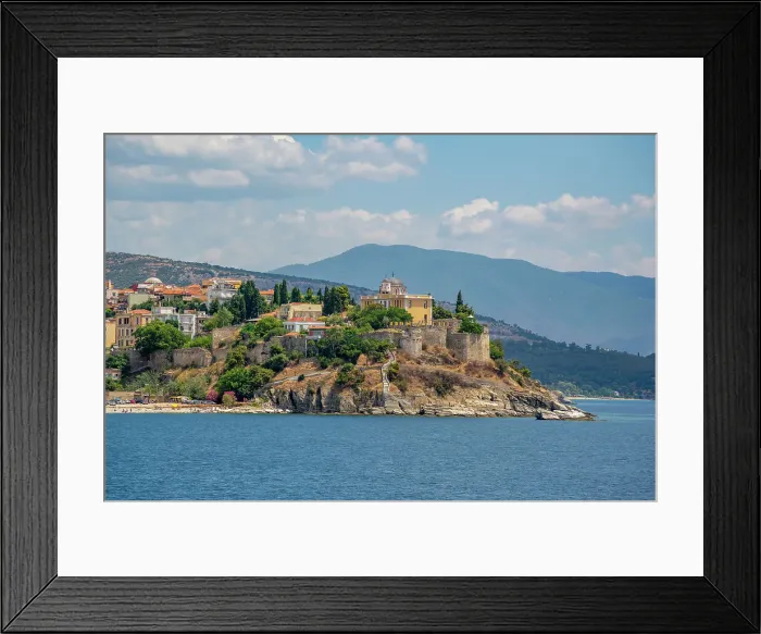 Framed Print : View of Kavala from ferry, Dimos Kavalas, Eastern Macedonia and Thrace, Gulf of Thasos, Gulf of Kavala, Thracian Sea, Greece, Europe Framed Print : View of Kavala from ferry, Dimos Kavalas, Eastern Macedonia and Thrace, Gulf of Thasos, Gulf of Kavala, Thracian Sea, Greece, Europe