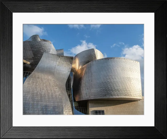 Framed Print : Titanium facade of the Guggenheim Museum designed by Frank Gehry, Bilbao, Basque Country, Spain, Europe Framed Print : Titanium facade of the Guggenheim Museum designed by Frank Gehry, Bilbao, Basque Country, Spain, Europe