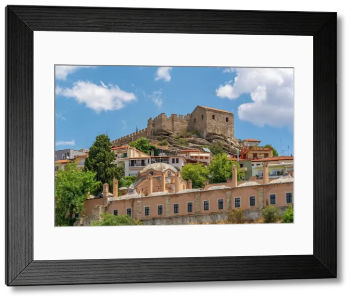 Framed Print : View of Kavala Fortress, Kavala, Dimos Kavalas, Eastern Macedonia and Thrace, Gulf of Thasos, Gulf of Kavala, Greece, Europe Framed Print : View of Kavala Fortress, Kavala, Dimos Kavalas, Eastern Macedonia and Thrace, Gulf of Thasos, Gulf of Kavala, Greece, Europe