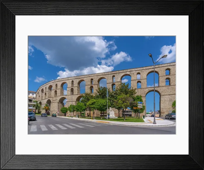 Framed Print : View of Aqueduct from Ottoman era, Dimos Kavalas, Eastern Macedonia and Thrace, Gulf of Thasos, Gulf of Kavala, Thracian Sea, Greece, Europe Framed Print : View of Aqueduct from Ottoman era, Dimos Kavalas, Eastern Macedonia and Thrace, Gulf of Thasos, Gulf of Kavala, Thracian Sea, Greece, Europe