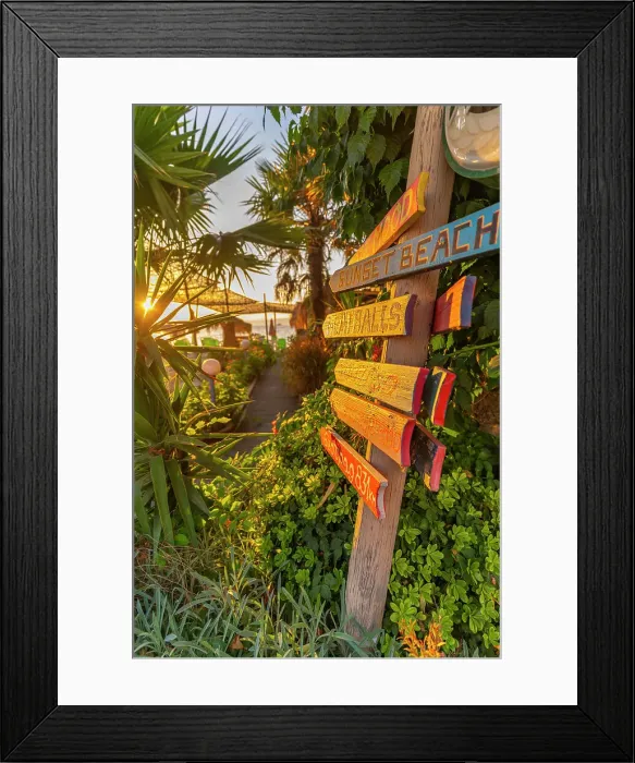 Framed Print : View of signpost in old harbour in Thassos Town during golden hour, Thassos, Aegean Sea, Greek Islands, Greece, Europe Framed Print : View of signpost in old harbour in Thassos Town during golden hour, Thassos, Aegean Sea, Greek Islands, Greece, Europe