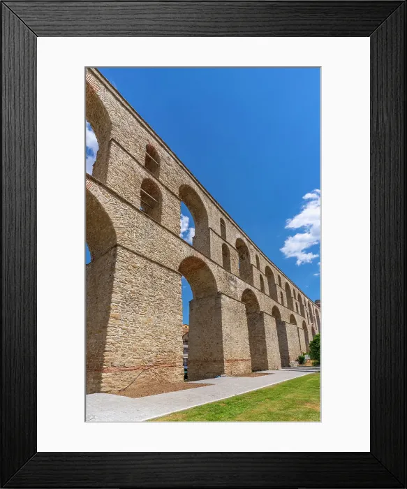 Framed Print : View of Aqueduct from Ottoman era, Dimos Kavalas, Eastern Macedonia and Thrace, Gulf of Thasos, Gulf of Kavala, Thracian Sea, Greece, Europe Framed Print : View of Aqueduct from Ottoman era, Dimos Kavalas, Eastern Macedonia and Thrace, Gulf of Thasos, Gulf of Kavala, Thracian Sea, Greece, Europe