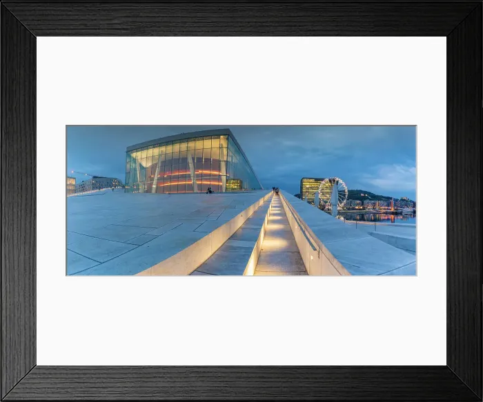 Framed Print : View of Oslo Opera House and Munch Museum at dusk, Oslo, Norway, Scandinavia, Europe Framed Print : View of Oslo Opera House and Munch Museum at dusk, Oslo, Norway, Scandinavia, Europe