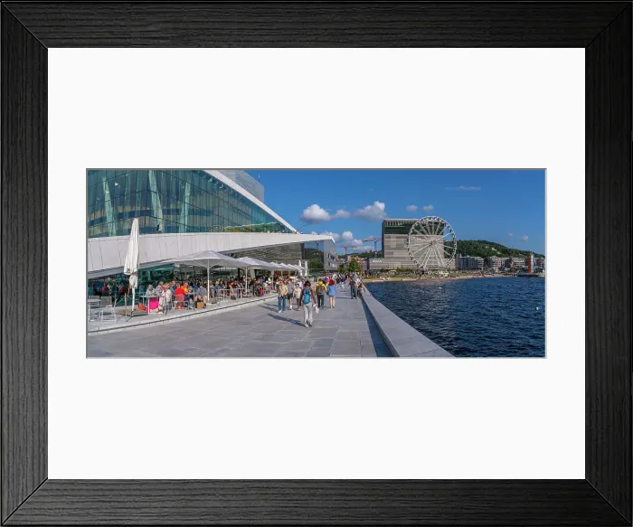 Framed Print : View of Opera House and Munch Museum on a sunny day, Oslo, Norway, Scandinavia, Europe Framed Print : View of Opera House and Munch Museum on a sunny day, Oslo, Norway, Scandinavia, Europe
