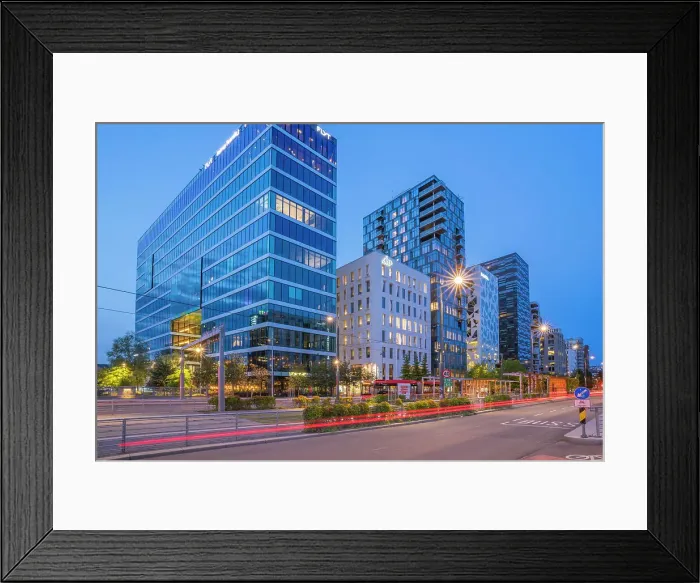 Framed Print : View of contemporary architecture in the Barcode area at dusk, Oslo, Norway, Scandinavia, Europe Framed Print : View of contemporary architecture in the Barcode area at dusk, Oslo, Norway, Scandinavia, Europe
