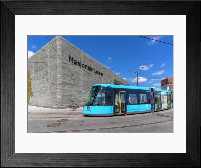 Framed Print : View of The National Museum and city tram, Aker Brygge, Oslo, Norway, Scandinavia, Europe Framed Print : View of The National Museum and city tram, Aker Brygge, Oslo, Norway, Scandinavia, Europe