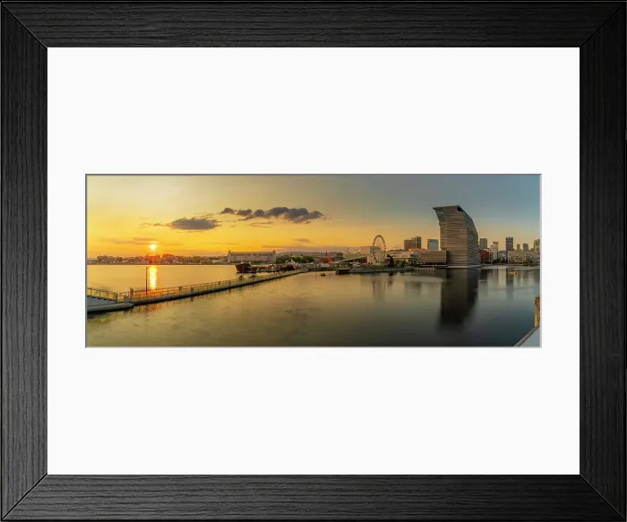 Framed Print : View of the Munch Museum and city skyline at sunset, Oslo, Norway, Scandinavia, Europe