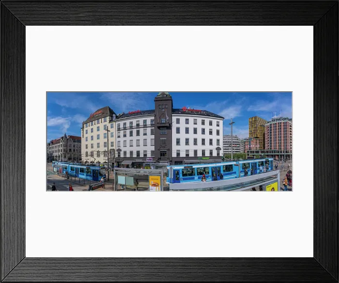 Framed Print : View of city tram and architecture in Jernbanetorget, Oslo, Norway, Scandinavia, Europe Framed Print : View of city tram and architecture in Jernbanetorget, Oslo, Norway, Scandinavia, Europe