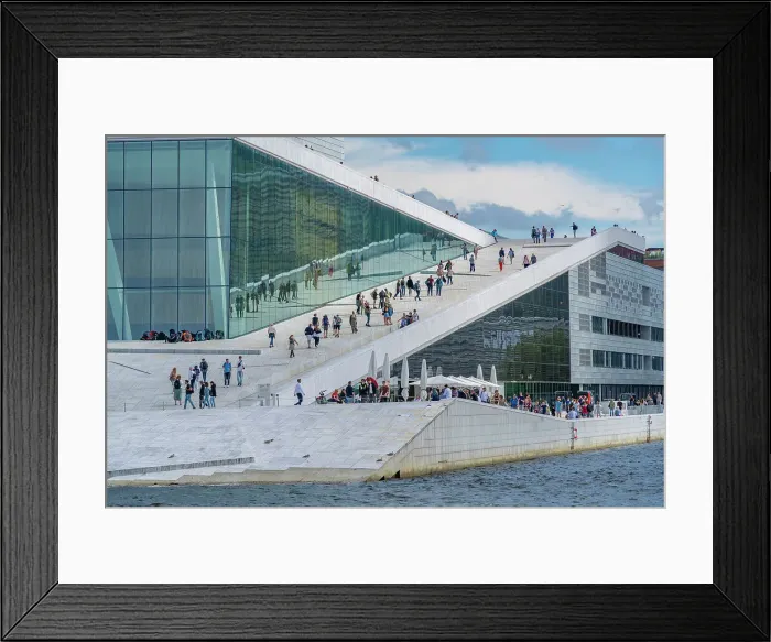 Framed Print : View of Oslo Opera House on sunny day, Oslo, Norway, Scandinavia, Europe Framed Print : View of Oslo Opera House on sunny day, Oslo, Norway, Scandinavia, Europe