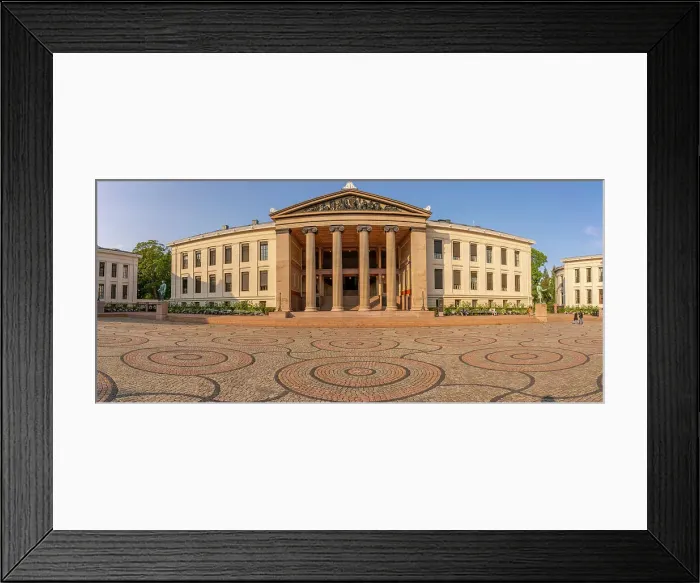 Framed Print : View of Domus Media in University Square, Oslo, Norway, Scandinavia, Europe