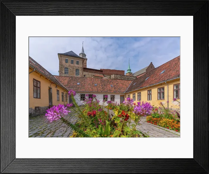 Framed Print : View of the Akershus Fortress from inside the walls on a sunny day, Oslo, Norway, Scandinavia, Europe Framed Print : View of the Akershus Fortress from inside the walls on a sunny day, Oslo, Norway, Scandinavia, Europe