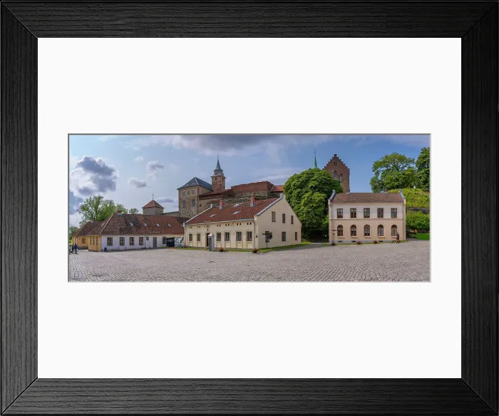Framed Print : View of the Akershus Fortress from inside the walls on a sunny day, Oslo, Norway, Scandinavia, Europe Framed Print : View of the Akershus Fortress from inside the walls on a sunny day, Oslo, Norway, Scandinavia, Europe