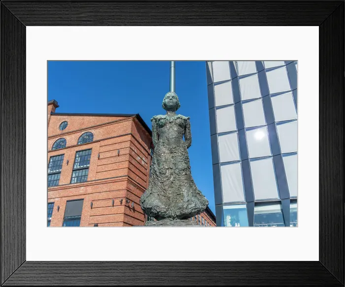 Framed Print : View of Aasta Hansteen statue and waterfront architecture in background, Aker Brygge, Oslo, Norway, Scandinavia, Europe Framed Print : View of Aasta Hansteen statue and waterfront architecture in background, Aker Brygge, Oslo, Norway, Scandinavia, Europe