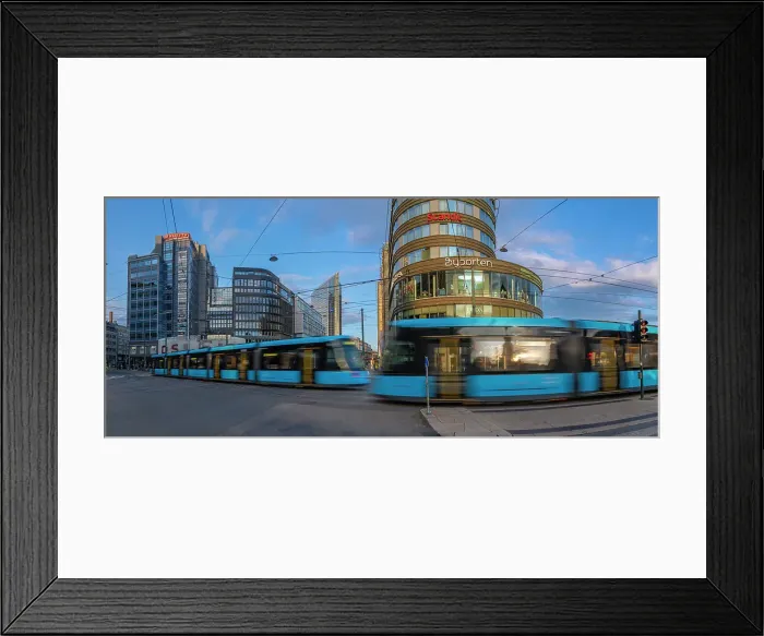 Framed Print : View of buildings and city trams in Jernbanetorget, Oslo, Norway, Scandinavia, Europe Framed Print : View of buildings and city trams in Jernbanetorget, Oslo, Norway, Scandinavia, Europe