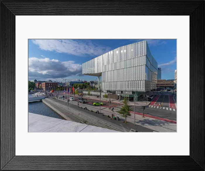Framed Print : View of New Central Library (Oslo Public Library) (Deichman Library) on a sunny day, Oslo, Norway, Scandinavia, Europe Framed Print : View of New Central Library (Oslo Public Library) (Deichman Library) on a sunny day, Oslo, Norway, Scandinavia, Europe