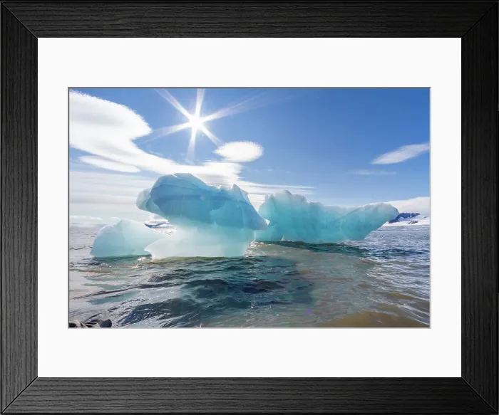 Framed Print : Ice in all of its myriad forms in the Svalbard Archipelago, Norway, Arctic, Europe