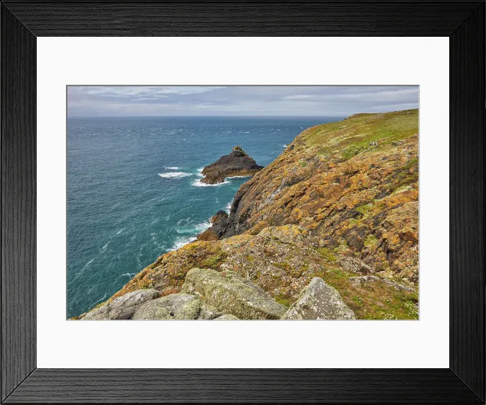 Framed Print : The cliffs at Skomer Head, on the west coast of Skomer Island, a nature reserve off the coast of Pembrokeshire, Wales, United Kingdom, Europe Framed Print : The cliffs at Skomer Head, on the west coast of Skomer Island, a nature reserve off the coast of Pembrokeshire, Wales, United Kingdom, Europe
