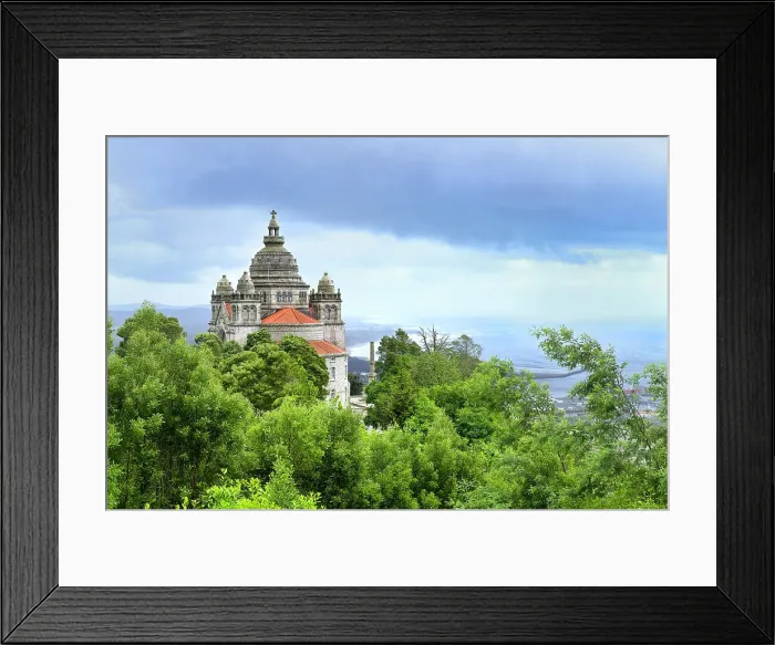 Framed Print : View over Sanctuary of the Sacred Heart of Jesus, Santa Lucia Church, Viana do Castelo, Minho, Portugal, Europe Framed Print : View over Sanctuary of the Sacred Heart of Jesus, Santa Lucia Church, Viana do Castelo, Minho, Portugal, Europe
