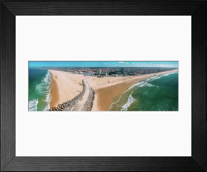 Framed Print : Aerial drone panoramic view of Espinho, near Porto, Norte, Portugal, Europe Framed Print : Aerial drone panoramic view of Espinho, near Porto, Norte, Portugal, Europe