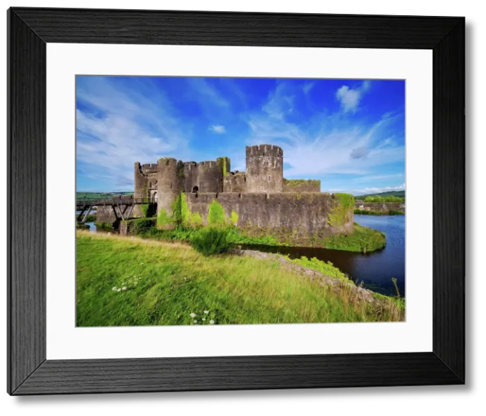 Framed Print : Caerphilly Castle and Moat, Caerphilly, Gwent, Wales, United Kingdom, Europe Framed Print : Caerphilly Castle and Moat, Caerphilly, Gwent, Wales, United Kingdom, Europe