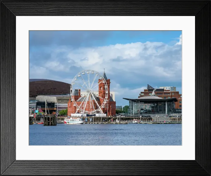 Framed Print : View towards Ferris Wheel and Pierhead Building, Cardiff Bay, Cardiff, Wales, United Kingdom, Europe Framed Print : View towards Ferris Wheel and Pierhead Building, Cardiff Bay, Cardiff, Wales, United Kingdom, Europe