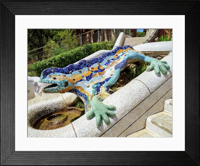Framed Print : Mosaic Salamander, Park Guell, UNESCO World Heritage Site, Barcelona, Catalonia, Spain, Europe Framed Print : Mosaic Salamander, Park Guell, UNESCO World Heritage Site, Barcelona, Catalonia, Spain, Europe