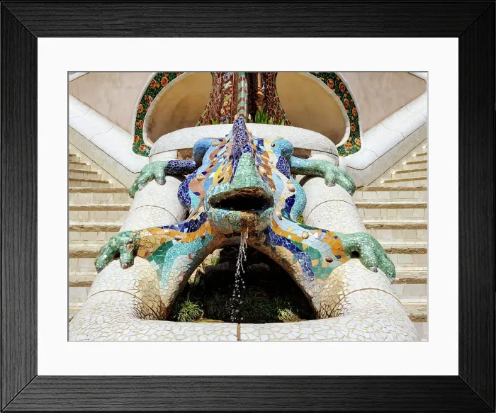 Framed Print : Mosaic Salamander, Park Guell, UNESCO World Heritage Site, Barcelona, Catalonia, Spain, Europe Framed Print : Mosaic Salamander, Park Guell, UNESCO World Heritage Site, Barcelona, Catalonia, Spain, Europe