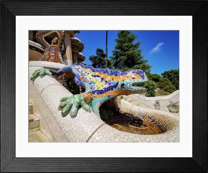 Framed Print : Mosaic Salamander, Park Guell, UNESCO World Heritage Site, Barcelona, Catalonia, Spain, Europe Framed Print : Mosaic Salamander, Park Guell, UNESCO World Heritage Site, Barcelona, Catalonia, Spain, Europe