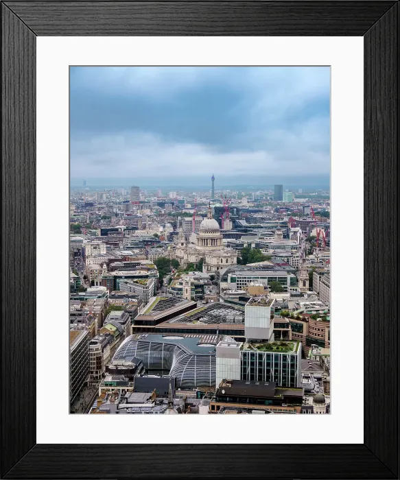 Framed Print : View towards St. Paul's Cathedral, London, England, United Kingdom, Europe Framed Print : View towards St. Paul's Cathedral, London, England, United Kingdom, Europe
