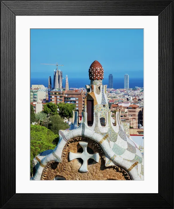 Framed Print : Park Guell, UNESCO World Heritage Site, Barcelona, Catalonia, Spain, Europe Framed Print : Park Guell, UNESCO World Heritage Site, Barcelona, Catalonia, Spain, Europe