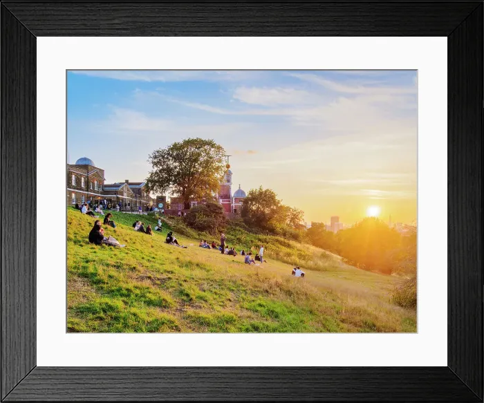 Framed Print : Royal Observatory at sunset, UNESCO World Heritage Site, Greenwich, London, England, United Kingdom, Europe