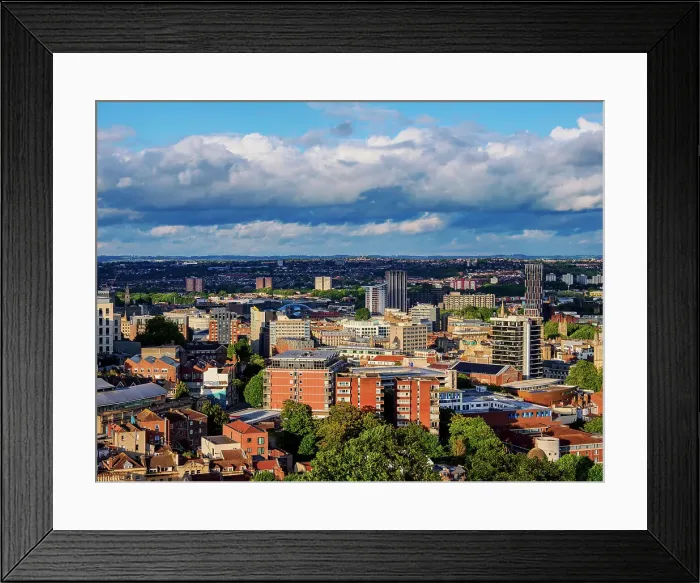 Framed Print : Cityscape seen from Cabot Tower in Brandon Hill Park, Bristol, England, United Kingdom, Europe Framed Print : Cityscape seen from Cabot Tower in Brandon Hill Park, Bristol, England, United Kingdom, Europe
