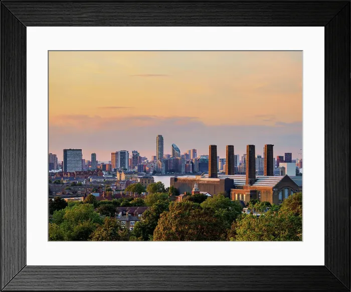 Framed Print : Greenwich Power Station at sunset, Greenwich, London, England, United Kingdom, Europe Framed Print : Greenwich Power Station at sunset, Greenwich, London, England, United Kingdom, Europe