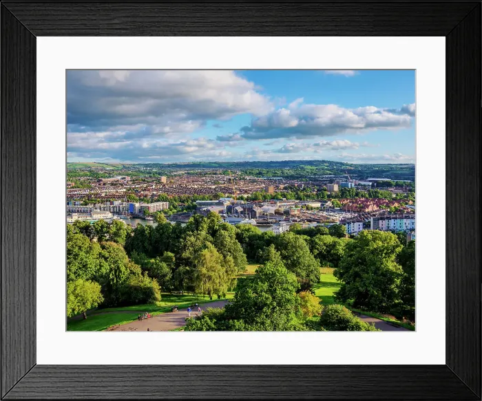 Framed Print : Brandon Hill Park, elevated view, Bristol, England, United Kingdom, Europe Framed Print : Brandon Hill Park, elevated view, Bristol, England, United Kingdom, Europe