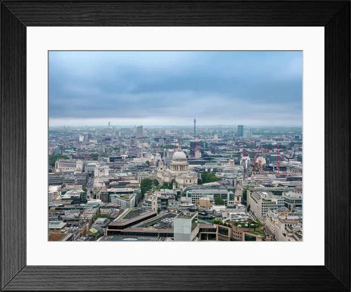 Framed Print : View towards St. Paul's Cathedral, London, England, United Kingdom, Europe Framed Print : View towards St. Paul's Cathedral, London, England, United Kingdom, Europe