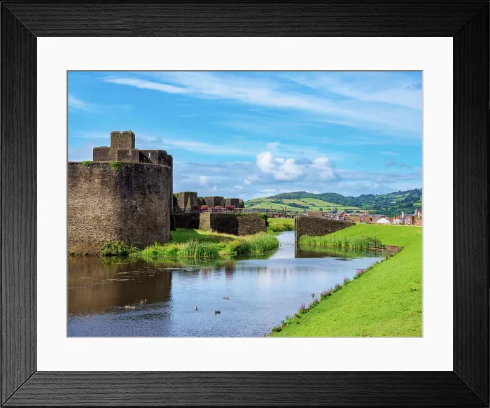 Framed Print : Caerphilly Castle and Moat, Caerphilly, Gwent, Wales, United Kingdom, Europe Framed Print : Caerphilly Castle and Moat, Caerphilly, Gwent, Wales, United Kingdom, Europe