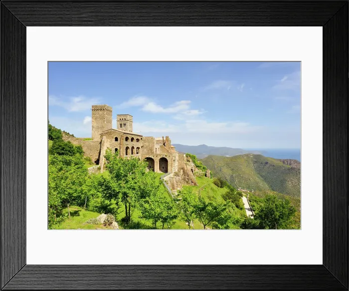 Framed Print : Monastery of Sant Pere de Rodes, Costa Brava, Catalonia, Spain, Europe Framed Print : Monastery of Sant Pere de Rodes, Costa Brava, Catalonia, Spain, Europe
