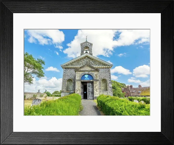 Framed Print : St. Mary the Virgin Church, dating from the 1760s, Glynde, East Sussex, England, United Kingdom, Europe