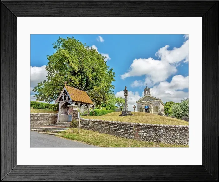Framed Print : St. Mary the Virgin Church, dating from the 1760s, Glynde, East Sussex, England, United Kingdom, Europe