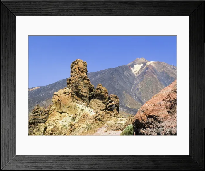 Framed Print : Roques de Garcia, Caldeira de las Canadas, Mount Teide, Mount Teide National Park, UNESCO World Heritage Site, Tenerife, Canary Islands, Spain, Atlantic Ocean, Europe
